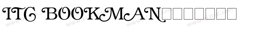 ITC BOOKMAN字体转换